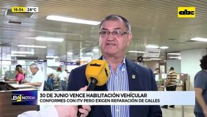 Video: El 30 de junio vence la habilitación vehicular - ABC Noticias - ABC Color