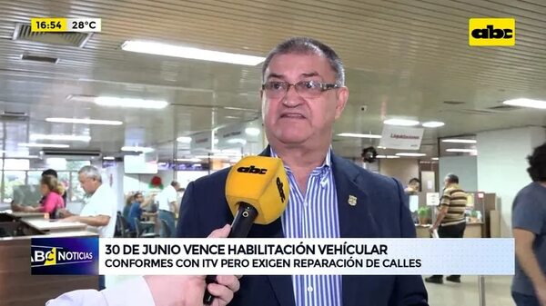 Video: El 30 de junio vence la habilitación vehicular - ABC Noticias - ABC Color