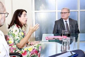 Fiscal general y embajadora de España hablan sobre trata en reunión