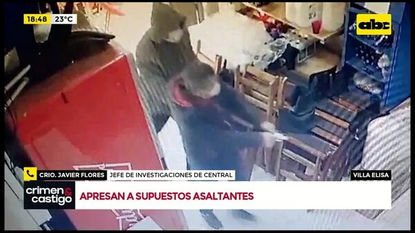 Video: Apresan a supuestos asaltantes en Villa Elisa - Crimen y castigo - ABC Color