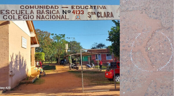 Realizan disparos frente a escuela de Yby Yaú: objetivo sería amedrentar a un alumno - Oasis FM 94.3