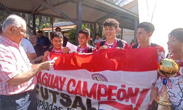 Recibieron a campeones de Olimpiadas Especiales