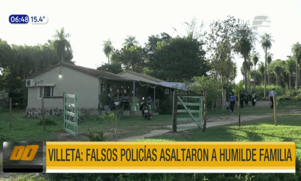 Falsos policías asaltaron a humilde familia en Villeta | Telefuturo