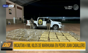 Incautan 4 mil kilos de marihuana en Pedro Juan Caballero | Telefuturo