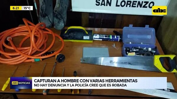 Video: Capturan a hombre con varias herramientas - ABC Noticias - ABC Color