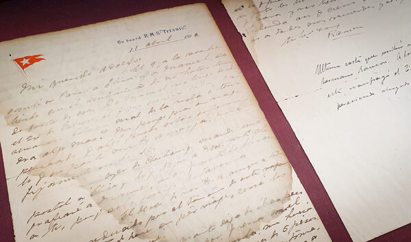 Subastan en Montevideo una carta enviada desde el Titanic por un pasajero uruguayo - MarketData
