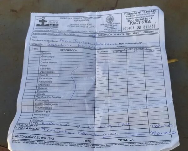 Denuncian venta de sangre en hospital de Pedro Juan Caballero - Nacionales - ABC Color