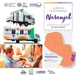 Ciudad Mujer Móvil lleva diversos servicios del Estado a distritos del Alto Paraná - .::Agencia IP::.