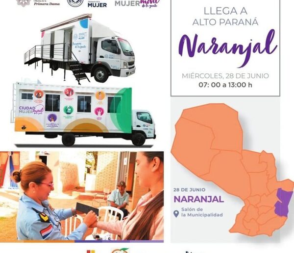 Ciudad Mujer Móvil trae diversos servicios en el Alto Paraná