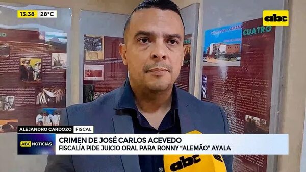 Crimen de José Carlos Acevedo: Fiscalía pide juicio oral para Ronny “alemão” Ayala - ABC Noticias - ABC Color