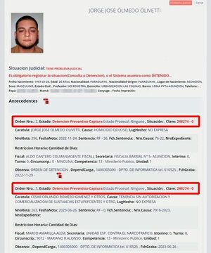 Recién ahora ordenan la captura de supuesto narco, también imputado por homicidio - Policiales - ABC Color
