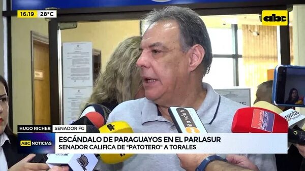 Video: Senador califica de ‘’patotero’' a Jorge Roberto Torales - ABC Noticias - ABC Color