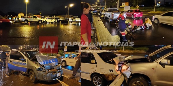 SEIS VEHÍCULOS CHOCARON EN CADENA SOBRE LA RUTA PY01 - Itapúa Noticias