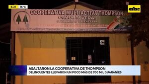 Video: Asaltaron la cooperativa de Thompson  - ABC Noticias - ABC Color