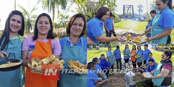 JOSÉ LEANDRO OVIEDO: FUNCIONARIOS MUNICIPALES CELEBRAN LA FIESTA DE SAN JUAN ÁRA EN SALITRE CUÉ - Itapúa Noticias