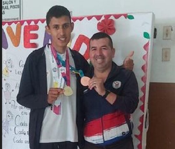 PJC: Caluroso recibimiento tuvo el atleta Brian Vadora, oro en las olimpiadas especiales 2023