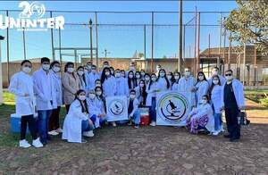 Jornada de acción social de la Uninter en el asentamiento San Lorenzo - Radio Imperio