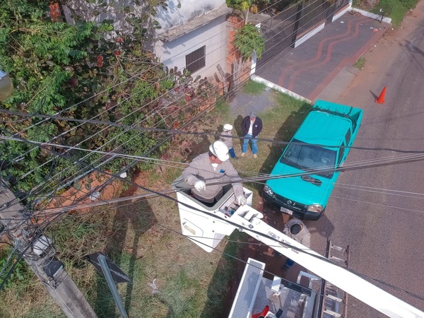 ANDE realizó unas 525 órdenes de suspensión del servicio en San Antonio