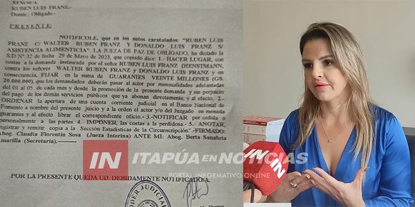 AGUARDAN QUE LA JUSTICIA DE UN CURSO FAVORABLE EN EL CASO DE MANUTENCIÓN DE DON RUBÉN FRANZ - Itapúa Noticias