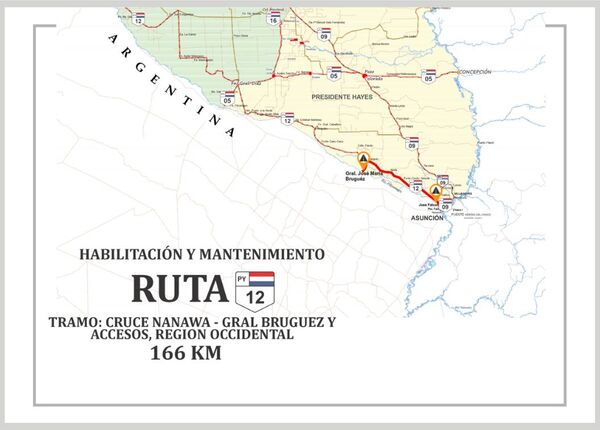 Cinco consultoras interesadas en fiscalizar el último lote de obras de la ruta PY12 - .::Agencia IP::.