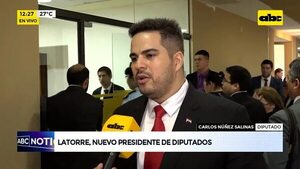 Video: Designaron como presidente de la Cámara de Diputados a Raúl Latorre - ABC Noticias - ABC Color