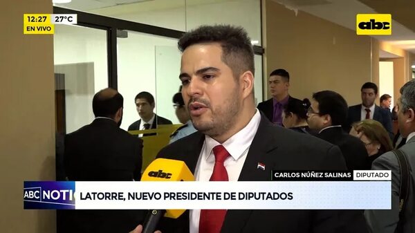 Video: Designaron como presidente de la Cámara de Diputados a Raúl Latorre - ABC Noticias - ABC Color