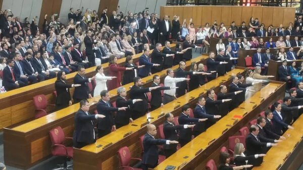Juraron 43 senadores electos y dos estuvieron ausentes - Política - ABC Color