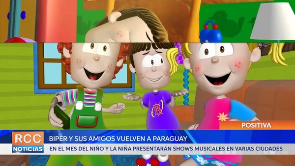 Biper y sus Amigos volverá a alegrar a miles de niños en Paraguay