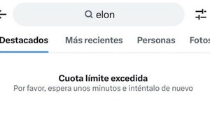 Twitter nuevamente con problemas: Cuota límite excedida
