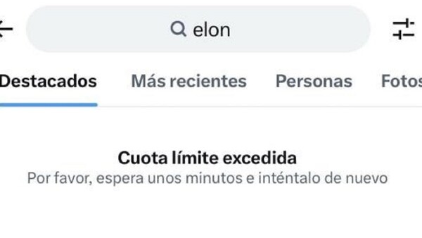 Twitter nuevamente con problemas: Cuota límite excedida