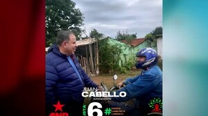 Cabello, precandidato a Intendente de Cambyretã, muestra su compromiso y entusiasmo antes de las elecciones internas