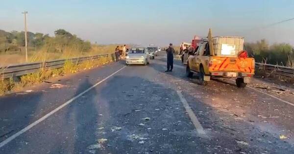 La Nación / Triple choque deja un fallecido y un herido de gravedad