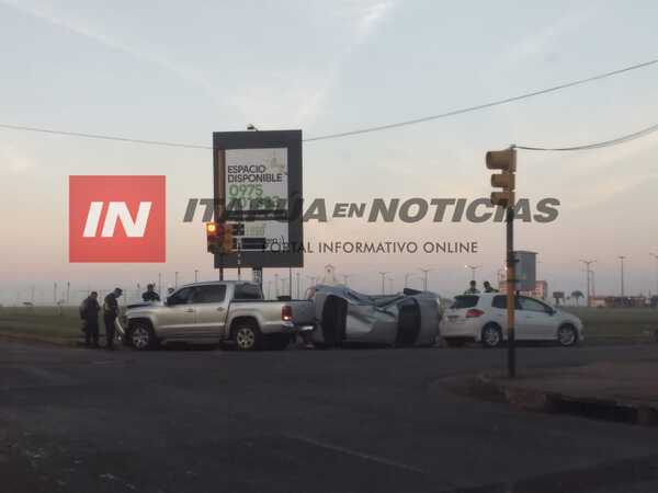 GRAVE CHOQUE Y VUELCO EN LA COSTANERA - Itapúa Noticias