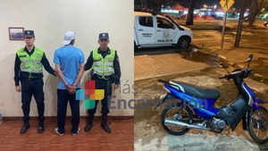 Rápida acción de la Policía permite recuperar motocicleta de una joven en Encarnación