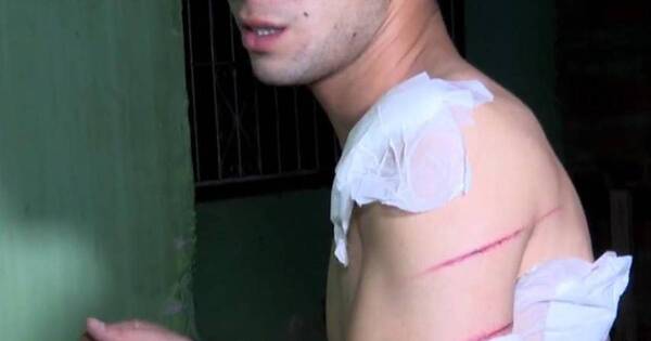 La Nación / San Lorenzo: joven que fue macheteado por su cuñado, teme por su vida y pide protección