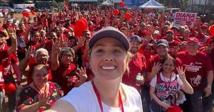 La Nación / Diana Recalde cerró campaña en Villa Elisa con una correcaminata ambiental