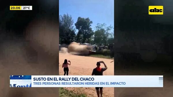 Video: Aparatoso accidente deja tres heridos en el Transchaco Rally - ABC Rural - ABC Color