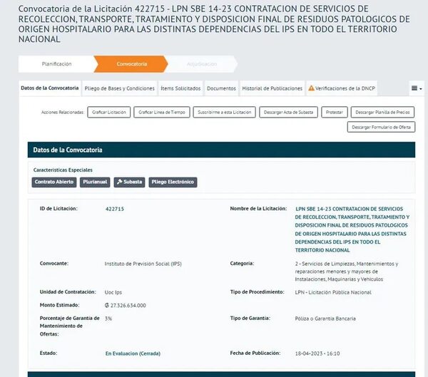 Adjudicación para entorno de Santi no figura en la DNCP - Política - ABC Color