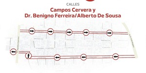 Diario HOY | Tres cambios de sentido rigen desde hoy en Asunción