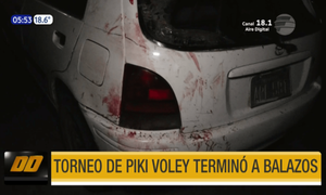 Torneo de piki vóley terminó a balazos en Asunción | Telefuturo