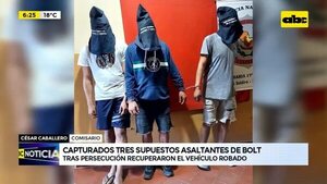Video: Detienen a tres supuestos asaltantes de Bolt - ABC Noticias - ABC Color