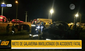 Nieto de Galaverna involucrado en accidente fatal en Caacupé | Telefuturo