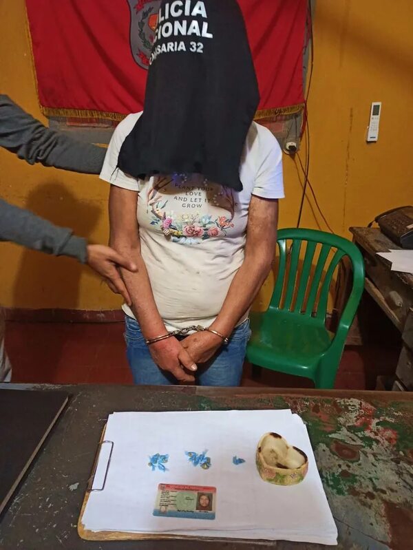 Arrestan a una mujer microtraficante en Villarrica - Policiales - ABC Color
