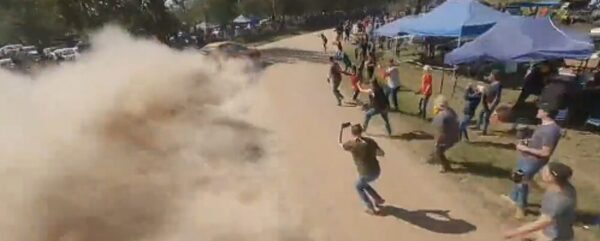 Polis y fiscales contra mirones del Rally: “Se exponen para sacar fotos”