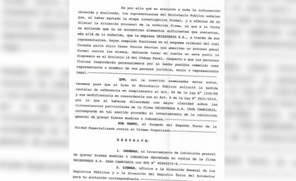Investigación fiscal no detectó operaciones ilícitas de UNIEXPRESS
