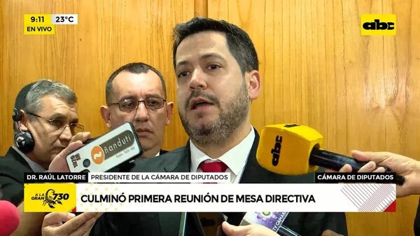 Cámara de Diputados: Culminó primera reunión de mesa directiva - ABC Noticias - ABC Color