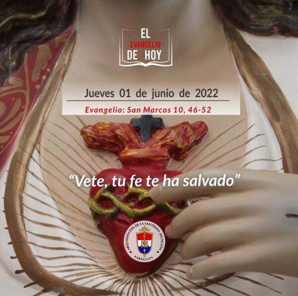 Evangelio de hoy, jueves 01 de junio de 2023 - Portal Digital Cáritas Universidad Católica