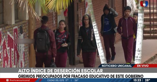 Más de 650 mil niños y adolescentes están fuera del sistema escolar - Unicanal