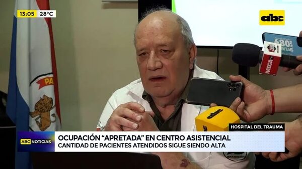 Hospital de Trauma: Ocupación sigue “apretada” en centro asistencial - ABC Noticias - ABC Color
