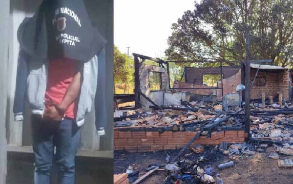 Nativo discutió con su pareja y luego le prendió fuego a la casa en Canindeyú – Prensa 5
